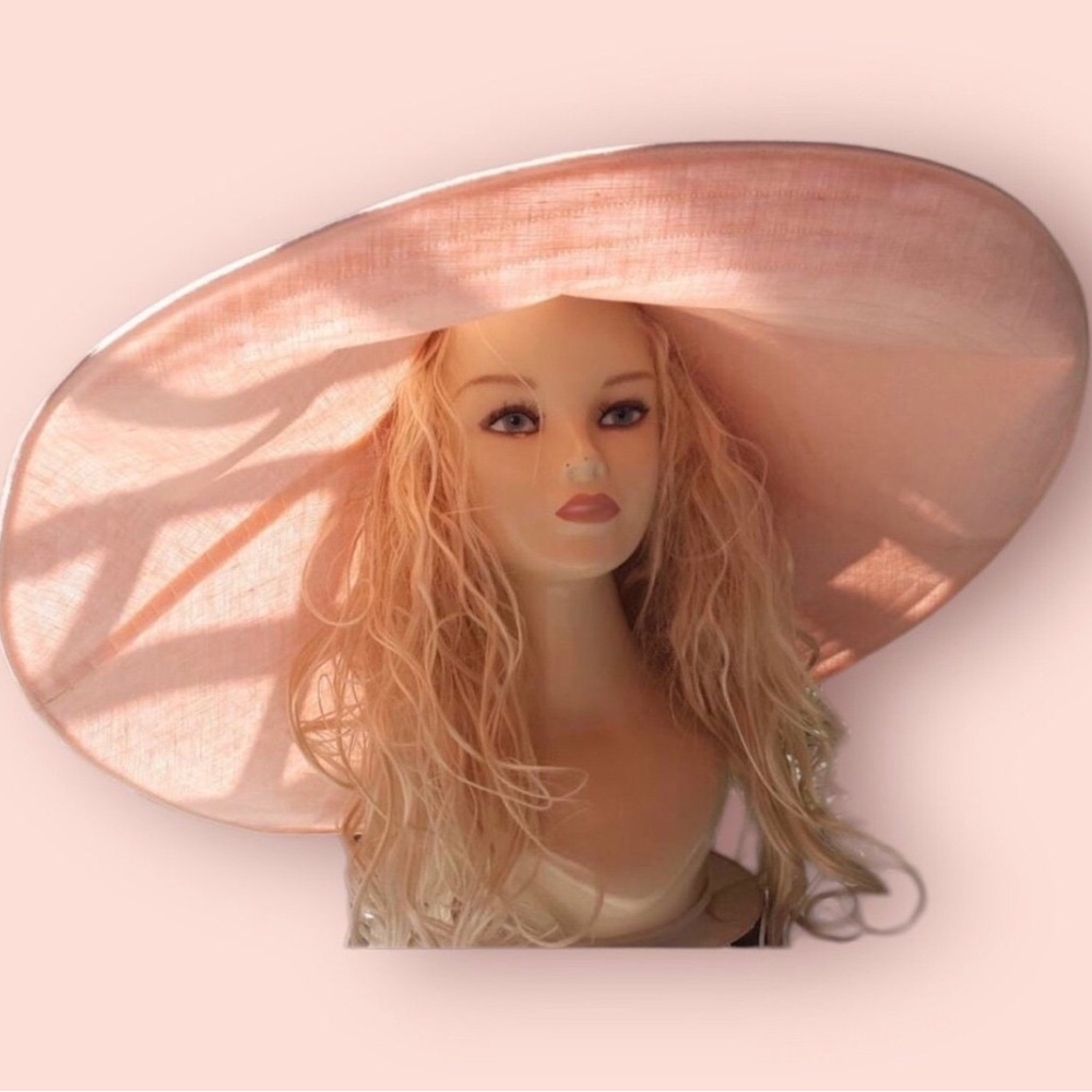 Elegant Pink EXTRA Wide-Brim Hat